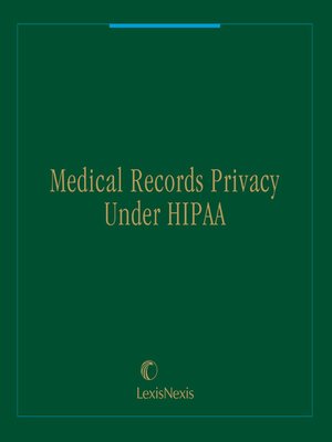 cover image of Medical Records Privacy Under HIPAA